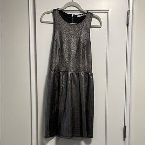 Metallic Silver Dress